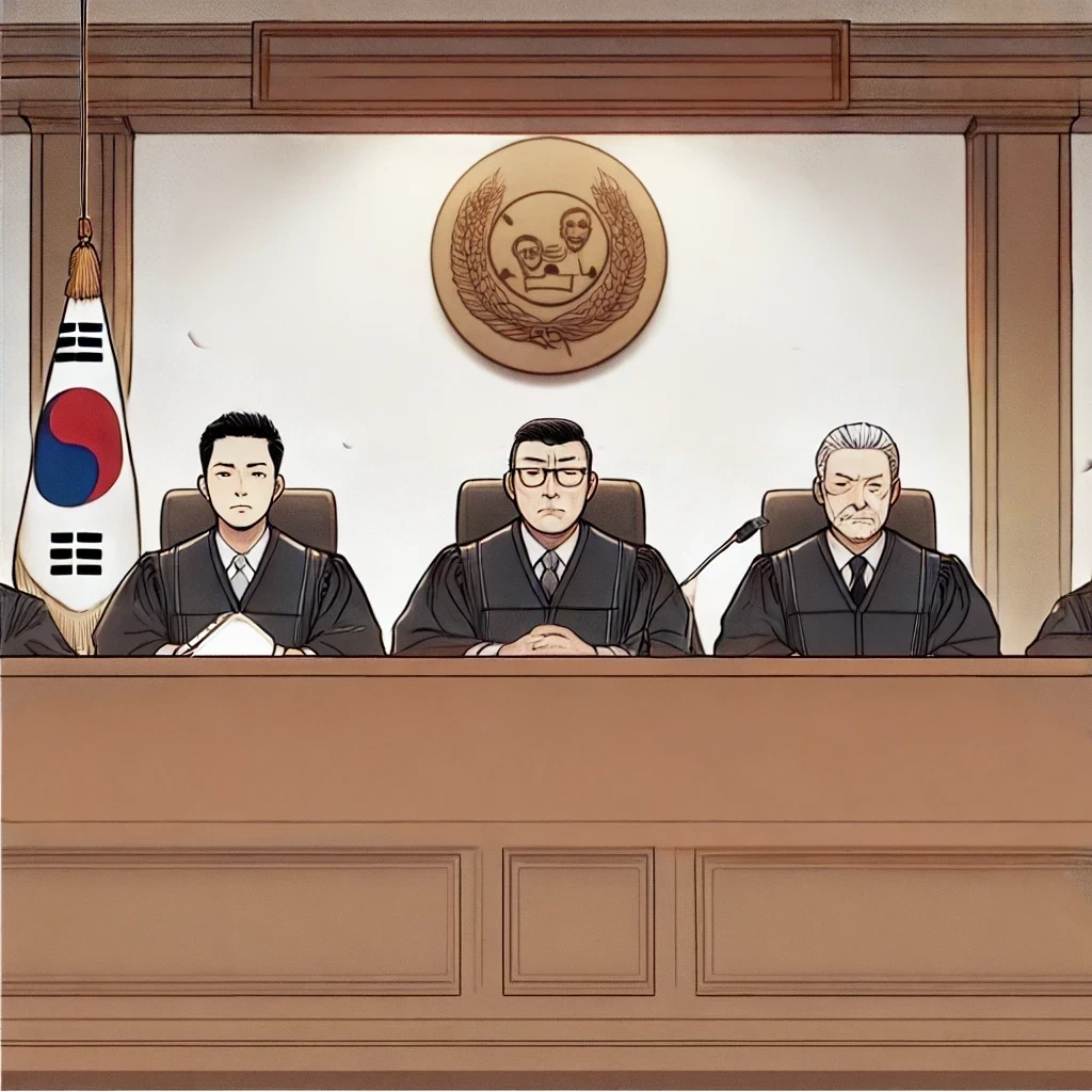 헌법재판소에서 실화책임법 전면 개정 관련 안건을 다루는 장면 (2009년)