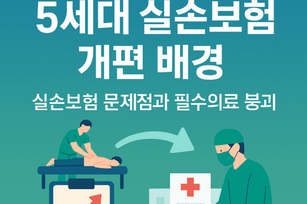 5세대 실손보험 개편 배경: 실손보험 문제점과 필수의료붕괴