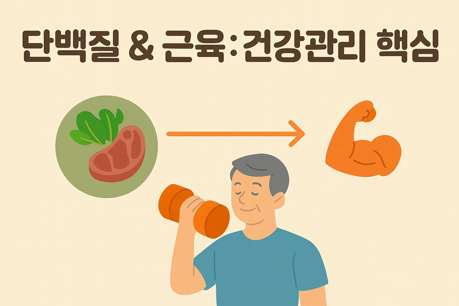 단백질 근육 건강관리 핵심