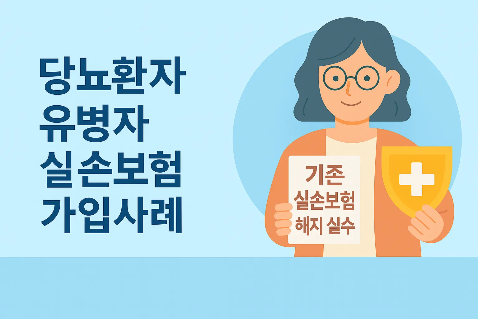 당뇨환자 유병자보험 가입사례 (기존 실손보험 해지 실수)